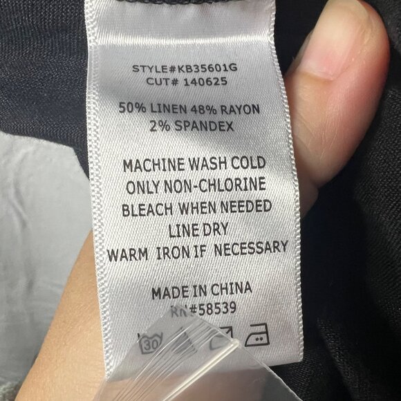 Kut From The Kloth Women's 2X Pull On Crop Pant Linen Rayon NWOT - Picture 8 of 8